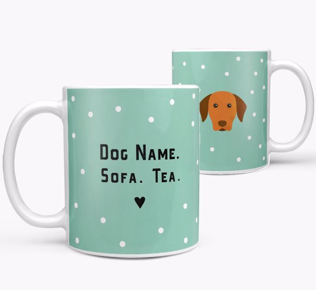 Personalized 'Sofa & Tea/Coffee' Mug for your {breedFullName}